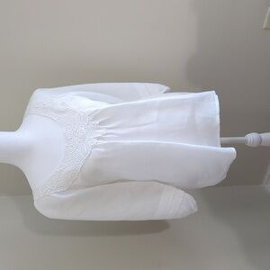 White linen blouse